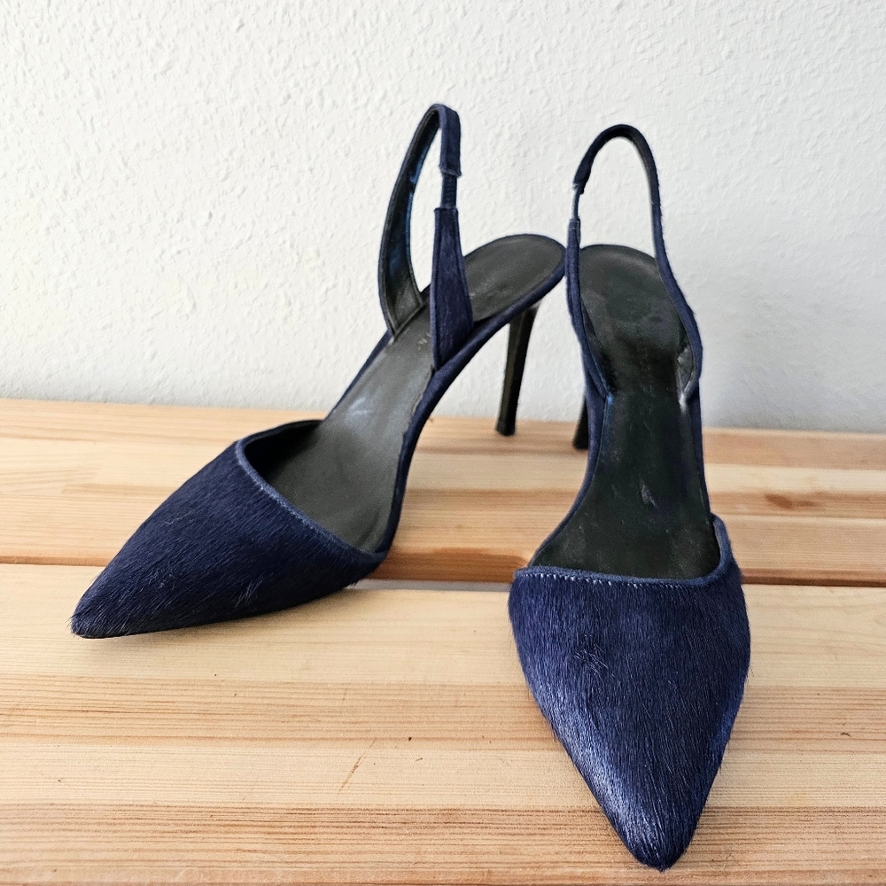 Banana Republic Dark Blue Slingback Heels